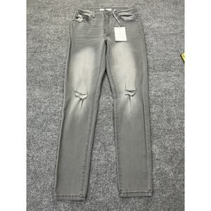 NWT Kancan Los Angeles Jeans 28 Kiri Skinny Faded Distressed Streetwear Y2K 90s